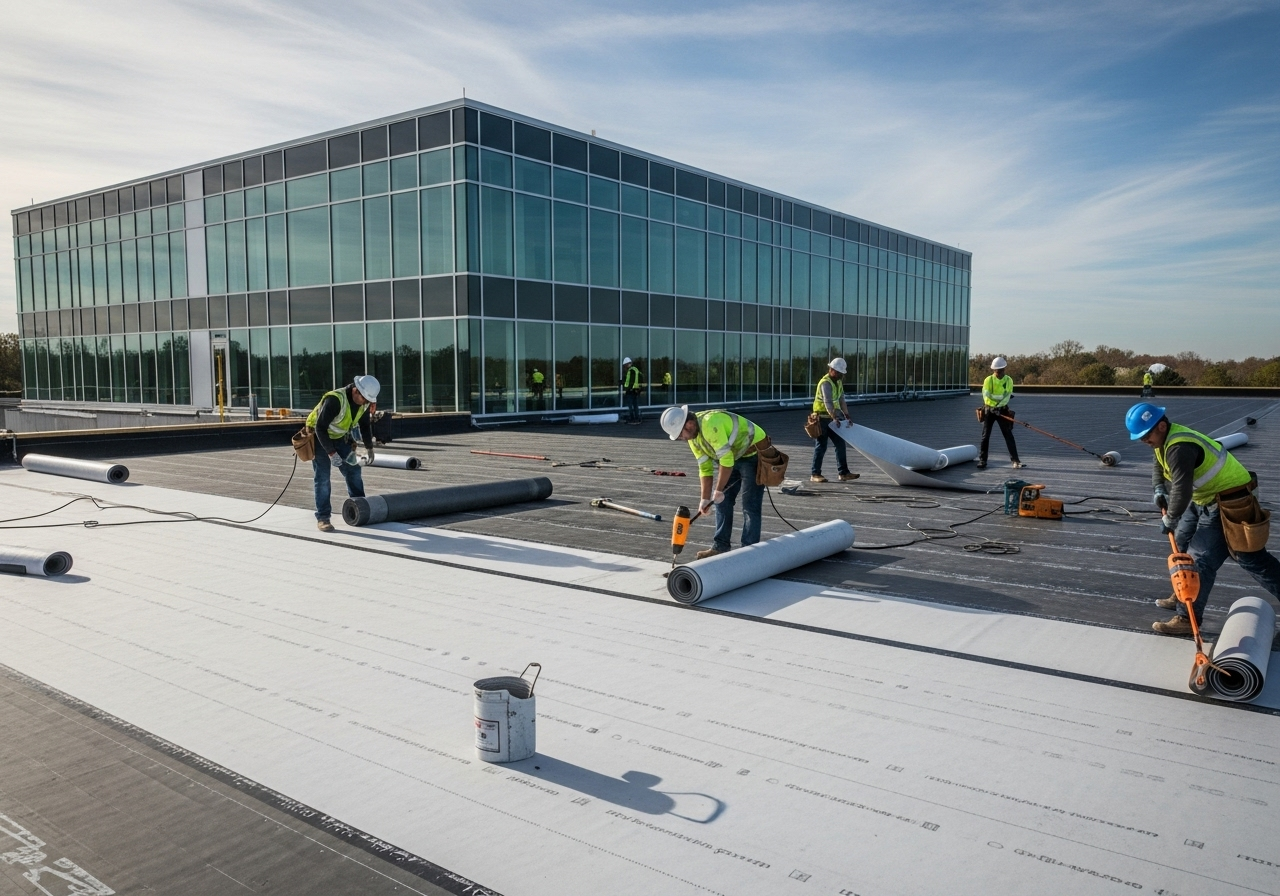 Commercial Flat Roofing Systems