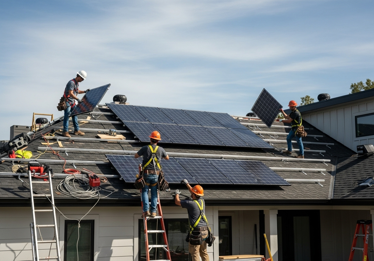 Solar Panel Roofing Integration