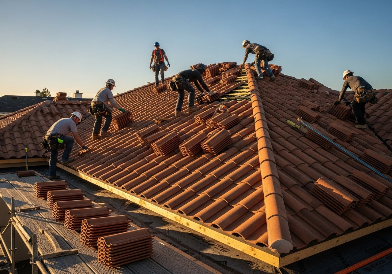 Tile Roofing Installation